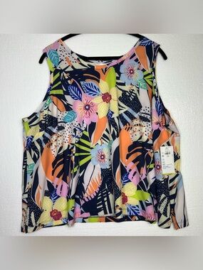 Old Navy stretch tech multicolored tank size 2X NWT